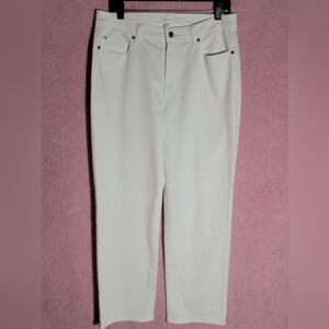 Eileen Fisher Women's Straight Leg Jeans in Cream